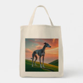 Elegant Greyhound Grocery Tas (Achterkant)