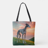 Elegant Greyhound schouder Tas (Achterkant)