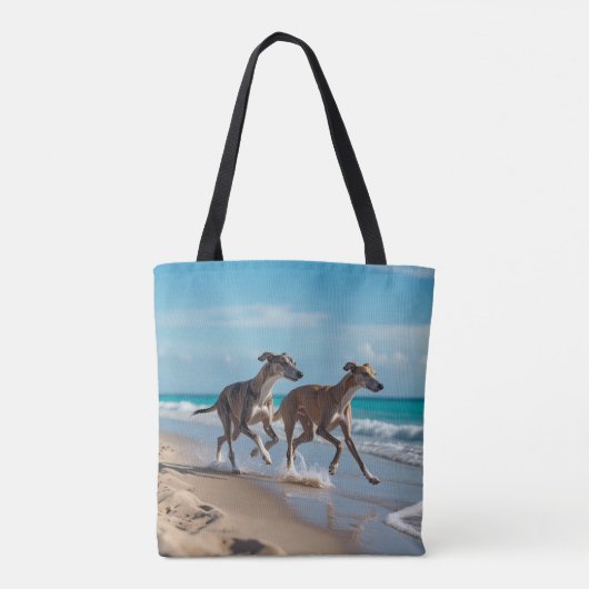 Elegant Greyhound schouder Tas (Achterkant)