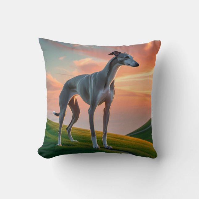 Elegant Greyhound Sierkussen (Voorkant)