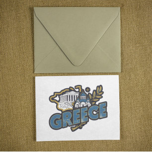 Elegant Griekenland Europa Travel Souvenir Briefkaart
