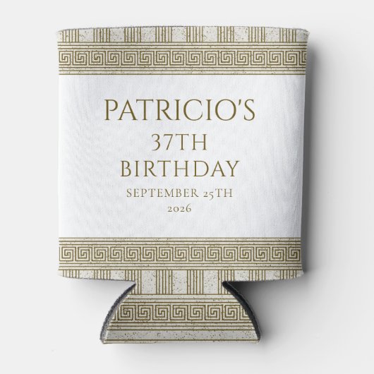 Elegant Grieks of Romeins toga verjaardagsfeestje Blikjeskoeler (Voorkant)