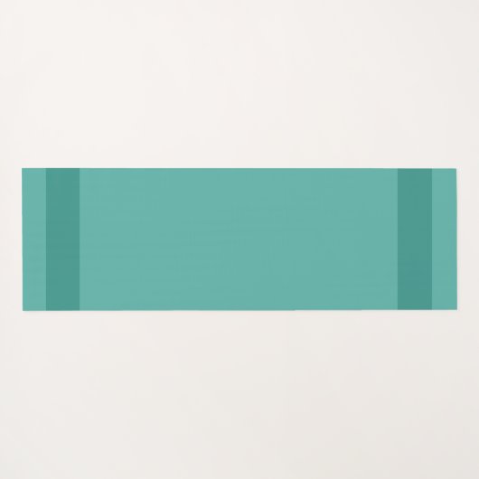 Elegant Grieks patroon op Blauwgroen Yogamat (Achterkant (horizontaal))