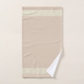 Elegant Grieks patroon op Champagne Beige Bad Handdoek (Handdoek)