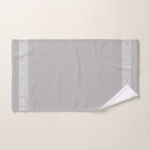 Elegant Grieks patroon op Light Silver Grey Bad Handdoek (Handdoek)