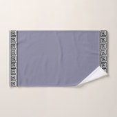 Elegant Grieks patroon op Roman Silver Grey Bad Handdoek (Handdoek)