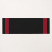 Elegant Grieks patroon op zwart Yogamat (Achterkant (horizontaal))