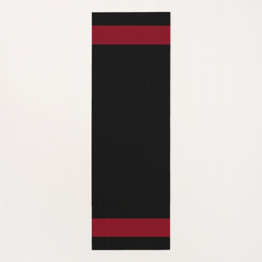 Elegant Grieks patroon op zwart Yogamat (Achterkant)