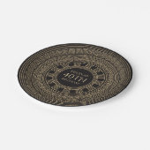 Elegant Grieks Verjaardagsfeest met aangepaste kle Papieren Bordje (Gekanteld)