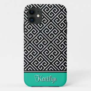 Elegant Grieks Zeer belangrijk Patroon en Naam Case-Mate iPhone Case