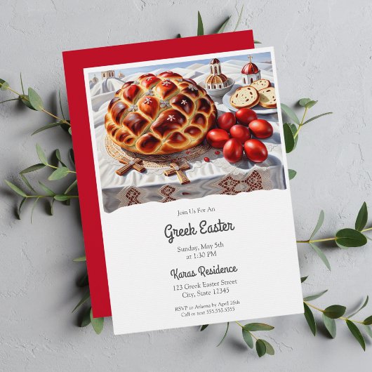 Elegant Griekse Pasen Kaart