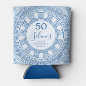 Elegant Griekse verjaardagsfeest met aangepaste kl Blikjeskoeler (Voorkant)