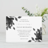 Elegant grijs Baby shower Kaart (Staand voorkant)