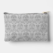 Elegant grijs bloempatroon etui (Achterkant)