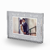 Elegant grijs botanisch Lijst | Weddenschap Fotoblokken (Rechts)