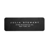 Elegant Grijs Chalkboard Professioneel Modern Etiket (Voorkant)