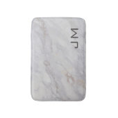 Elegant grijs en beige marmeren ontwerp badmat (Voorkant Verticaal)