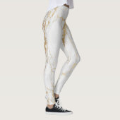 Elegant grijs en goud actief draag leggings (Rechts)