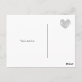 Elegant grijs en perzik bruiloft dank u briefkaart (Achterkant)