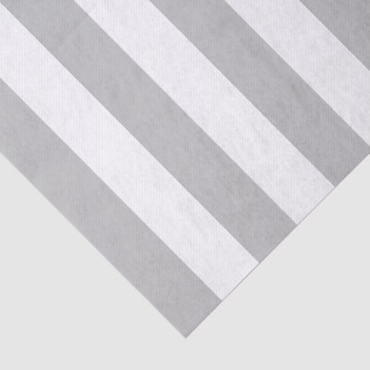Elegant grijs en wit gestreept patroon tissuepapier (Detail)