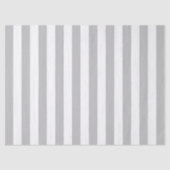 Elegant grijs en wit gestreept patroon tissuepapier (Voorkant)