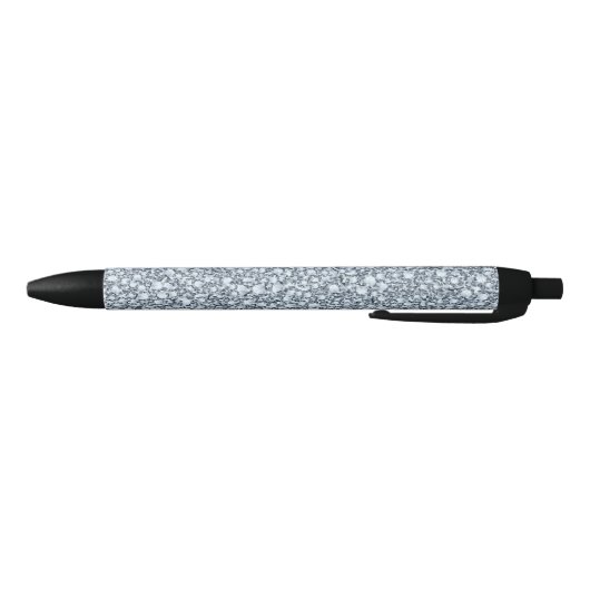 Elegant grijs en wit glitter zwarte inkt pen (Bodem)