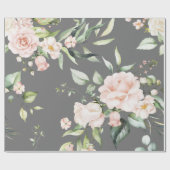 Elegant grijs eucalyptus groen bruiloft cadeaupapier (Vlak)