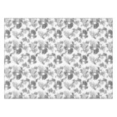 Elegant grijs Frans toile hertenbos Tafelkleed (Voorkant (Horizontaal))