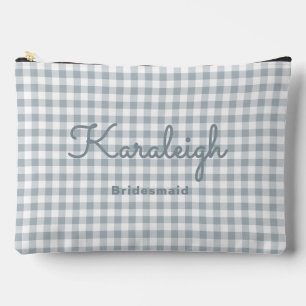 Elegant grijs geruit bruidsmeisje etui