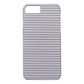 Elegant grijs gestreept patroon Case-Mate iPhone case (Achterkant)