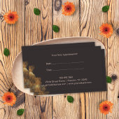 Elegant Grijs Goud Schaar Kapper Haarsalon Afsprakenkaartje