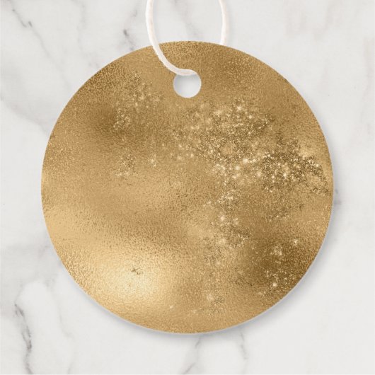 Elegant Grijs Goud Ster Kerstmis Bedankjes Labels (Achterkant)