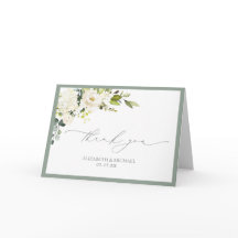 Elegant Grijs Groen Waterverf Bloemen Foto Bruilof