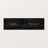 Elegant grijs houten ontwerp minimalistisch modern visitekaartje (Buitenkant ongevouwen)