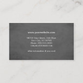 Elegant Grijs Kant Consultant Visitekaartje (Achterkant)