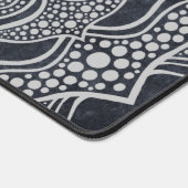 Elegant Grijs Mandala Art Reiki Yoga Neutrale Zen Bureaumat (Hoek)