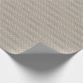 Elegant grijs met beige cadeaupapier (Hoek)