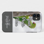 Elegant grijs monogram met je persoonlijke foto! Case-Mate iPhone case (Achterkant (horizontaal))