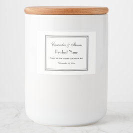 Elegant grijs omhuld H Etiket