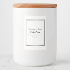 Elegant grijs omhuld H Etiket