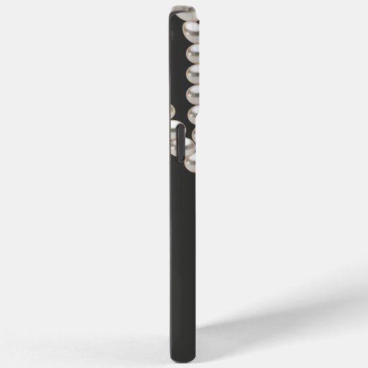 Elegant grijs Pearl ketting Case-Mate iPhone Case (Achterkant / Rechts)