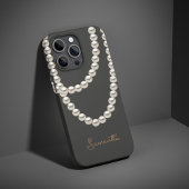 Elegant grijs Pearl ketting Case-Mate iPhone Case