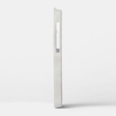 Elegant grijs perkament met naam Case-Mate iPhone case (Achterkant / Links)