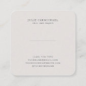 Elegant grijs potlood ketched Branches Vierkante Visitekaartje (Achterkant)