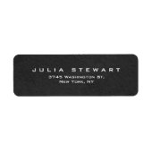 Elegant Grijs Professioneel Modern Persoonlijk Etiket (Voorkant)