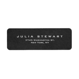 Elegant Grijs Professioneel Modern Persoonlijk Etiket