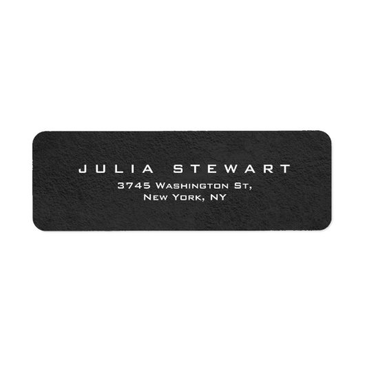 Elegant Grijs Professioneel Modern Persoonlijk Etiket (Voorkant)