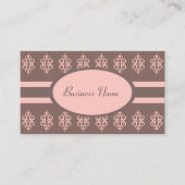 Elegant grijs roze aangepaste Visitekaartjes (Voorkant)