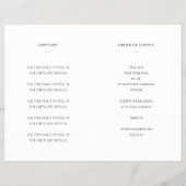 Elegant Grijs Viering van Life Memorial Programma Flyer (Achterkant)