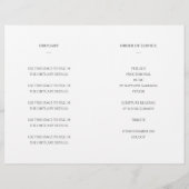 Elegant Grijs Viering van Life Memorial Programma Flyer (Achterkant)